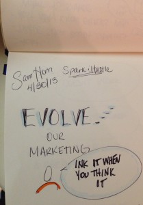 Sam Horn Intrigue, Tory Johnson, sketchnotes, Washington DC