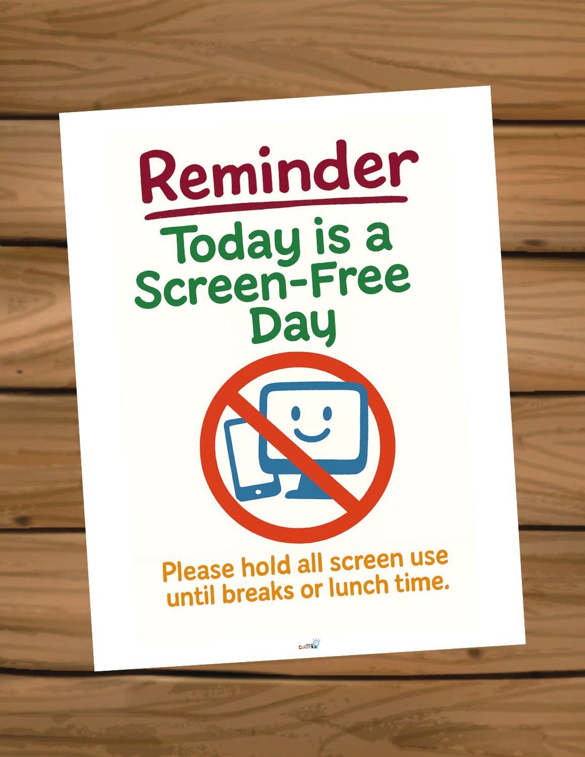 Screen-Free Day Reminder Sign | Graphic Recording, Visual Notes ...